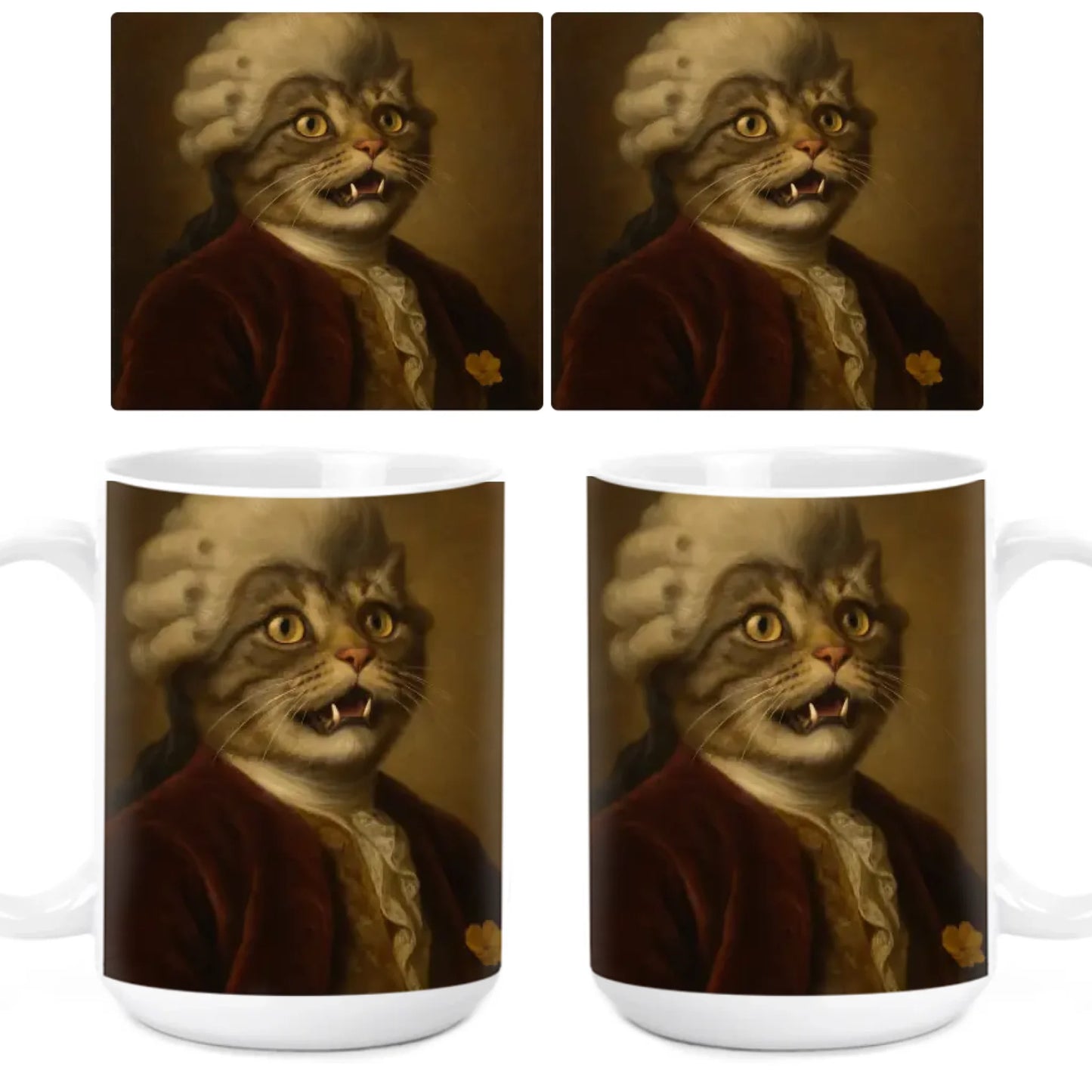 egyedi fényképes királyi portré bögre XL