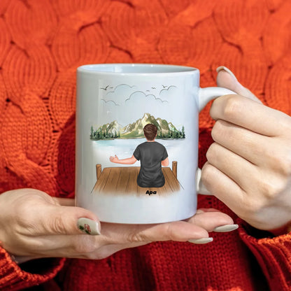 egyedi szerkeszthető bögre apáknak akár 3 gyermekkel