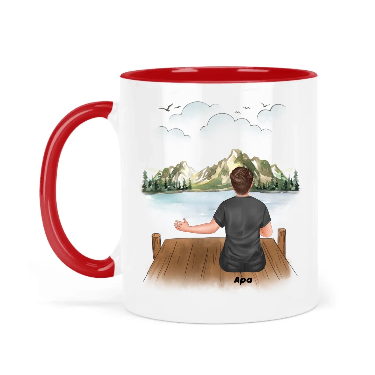 egyedi szerkeszthető bögre apáknak akár 3 gyermekkel