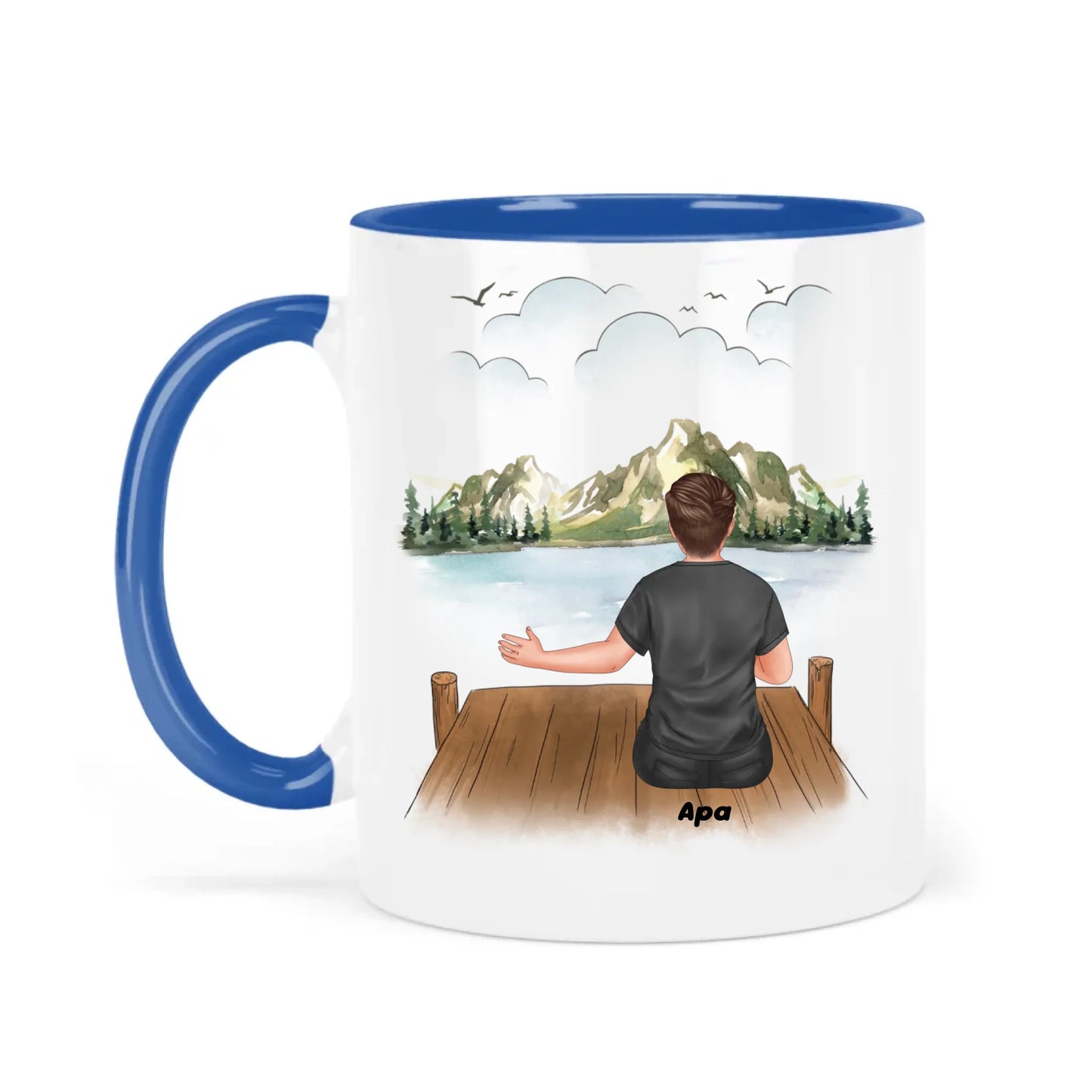 egyedi szerkeszthető bögre apáknak akár 3 gyermekkel