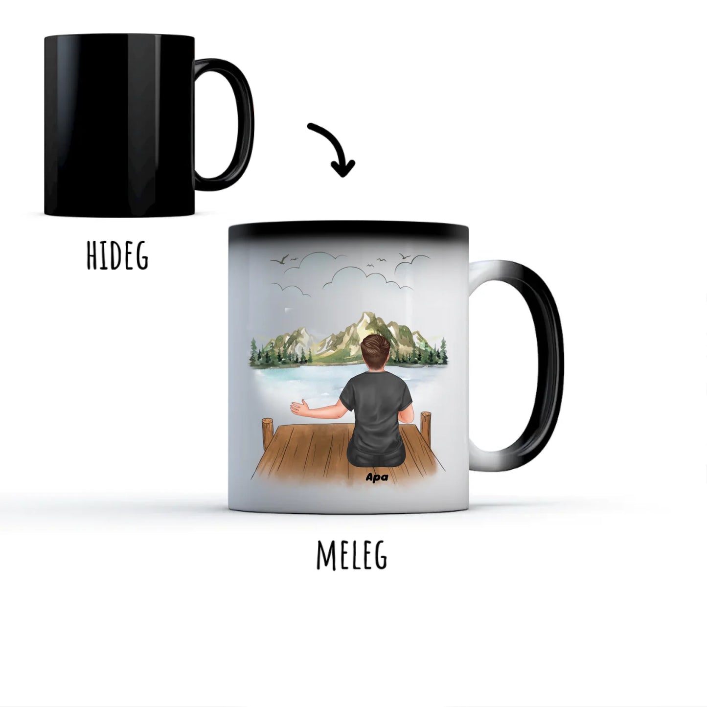 egyedi karakteres színváltó bögre legjobb barátnő