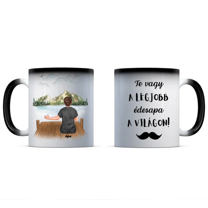 egyedi személyre szabható fényképes színváltó bögre