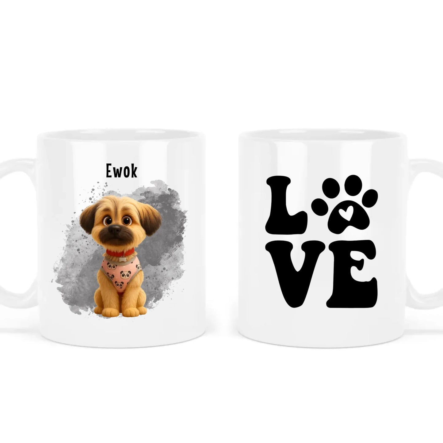 egyedi rajzfilm karakteres kutyás bögre