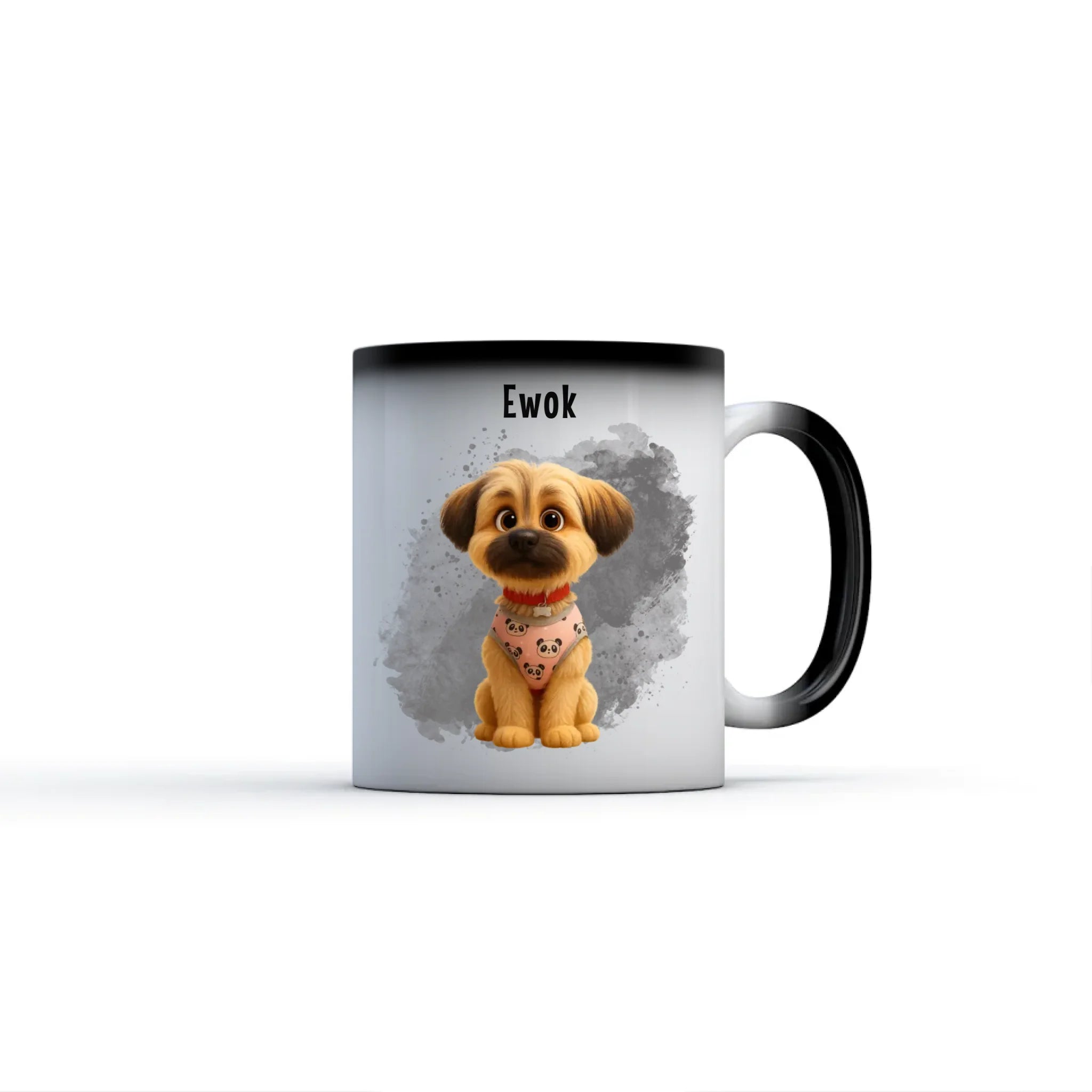 egyedi fényképes rajzfilm karakteres kutyás bögre-színváltó