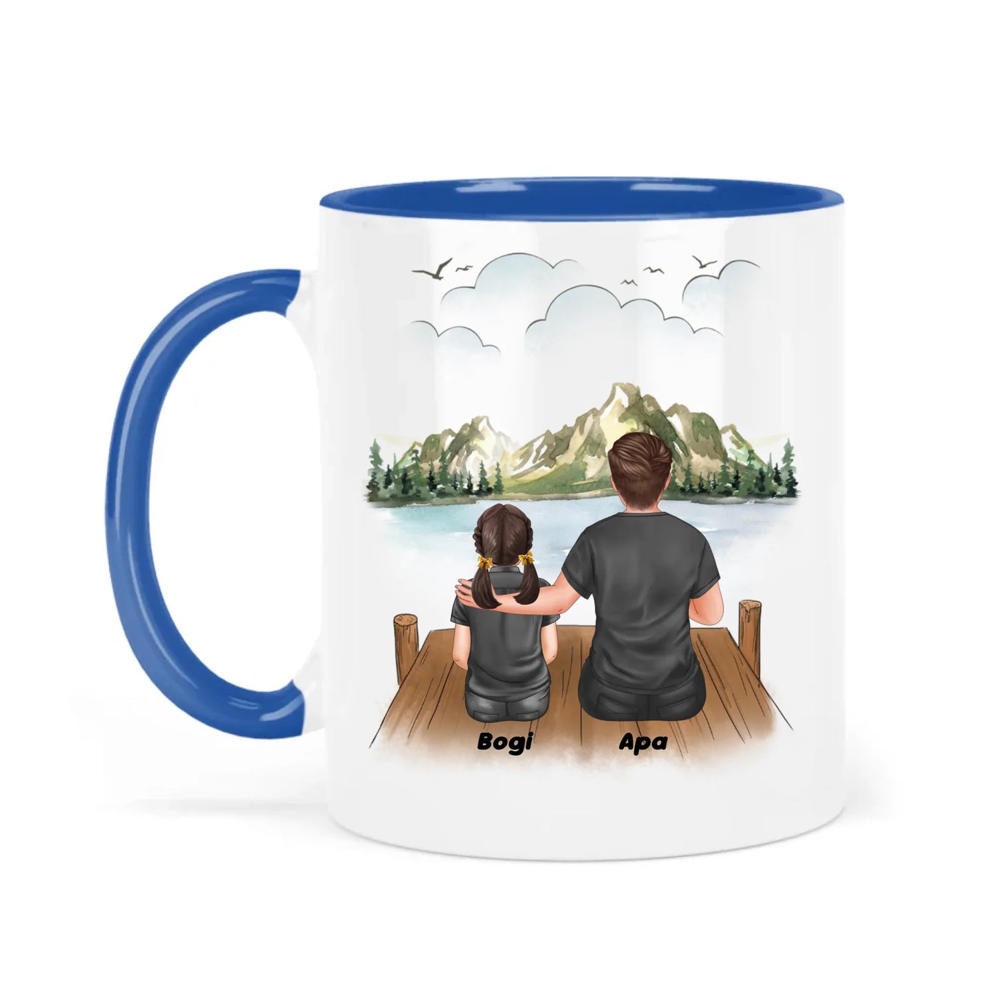 egyedi szerkeszthető bögre apáknak akár 3 gyermekkel