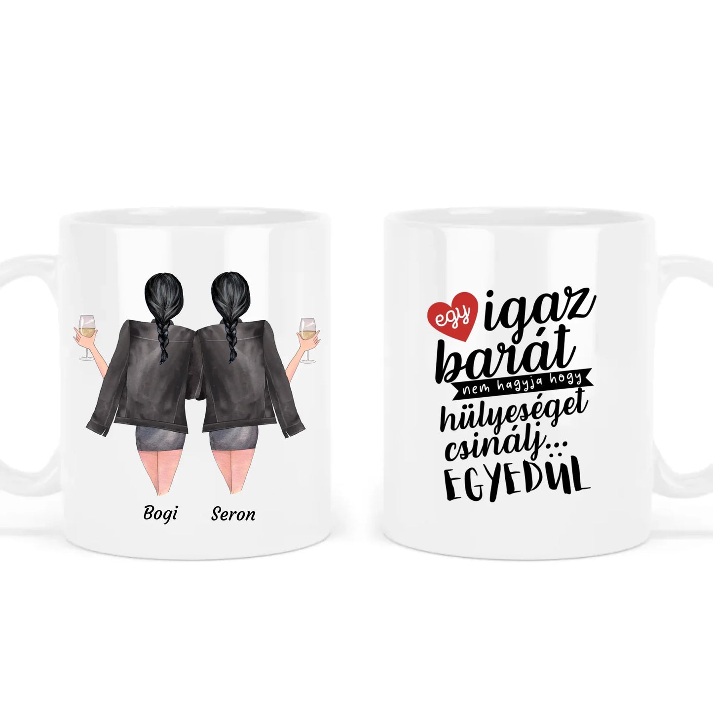 egyedi karakteres bögre legjobb barátnő idézettel