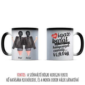 egyedi személyre szabható fényképes színváltó bögre