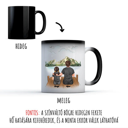 egyedi karakteres színváltó bögre legjobb barátnő