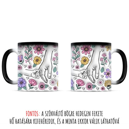 egyedi személyre szabható neves bögre anyák napi ajándék gyerekek nevével