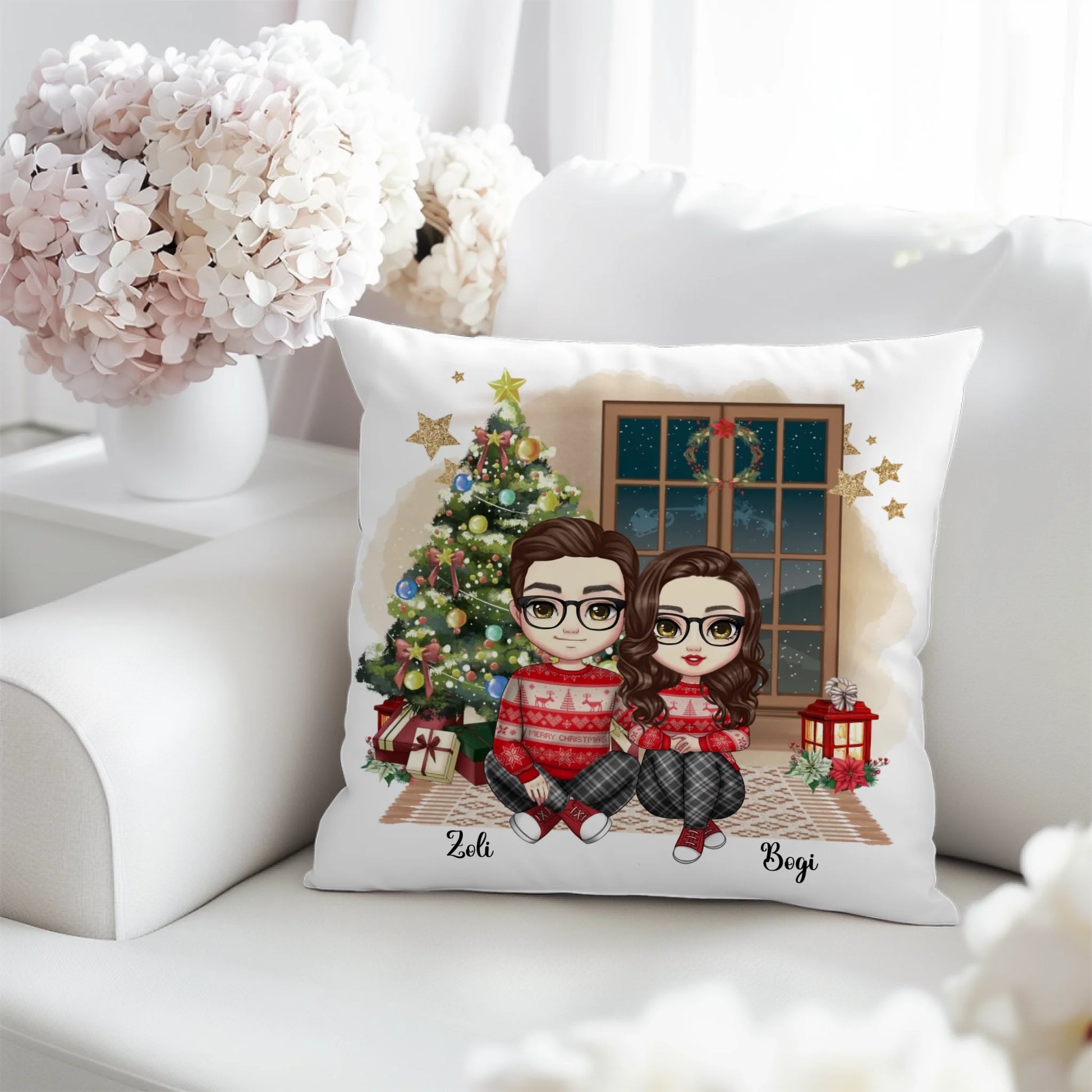 Egyedi Fényképes Fotókollázs Párna - 18 Képpel