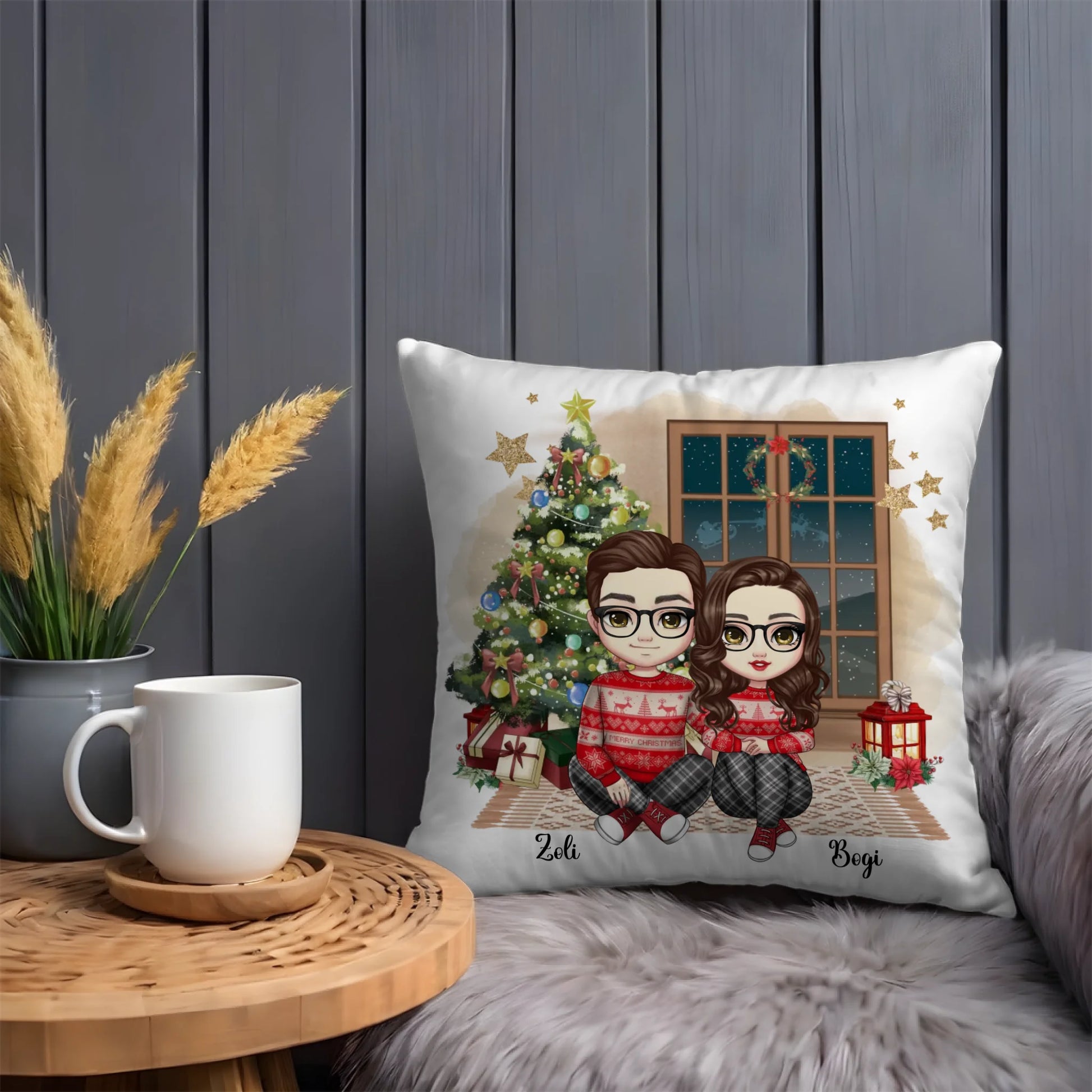 Egyedi Fényképes Fotókollázs Párna - 18 Képpel