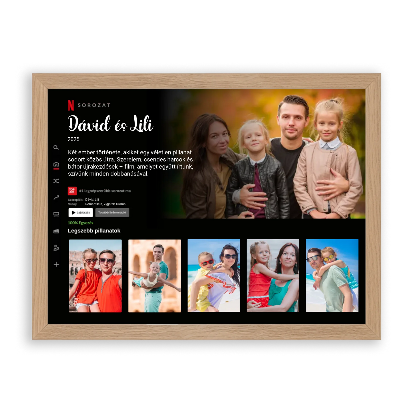 első-évem-falikép-fotókollázs-babáknak-ajándék-első-születésnapra-kislánynak-A3-30x40cm