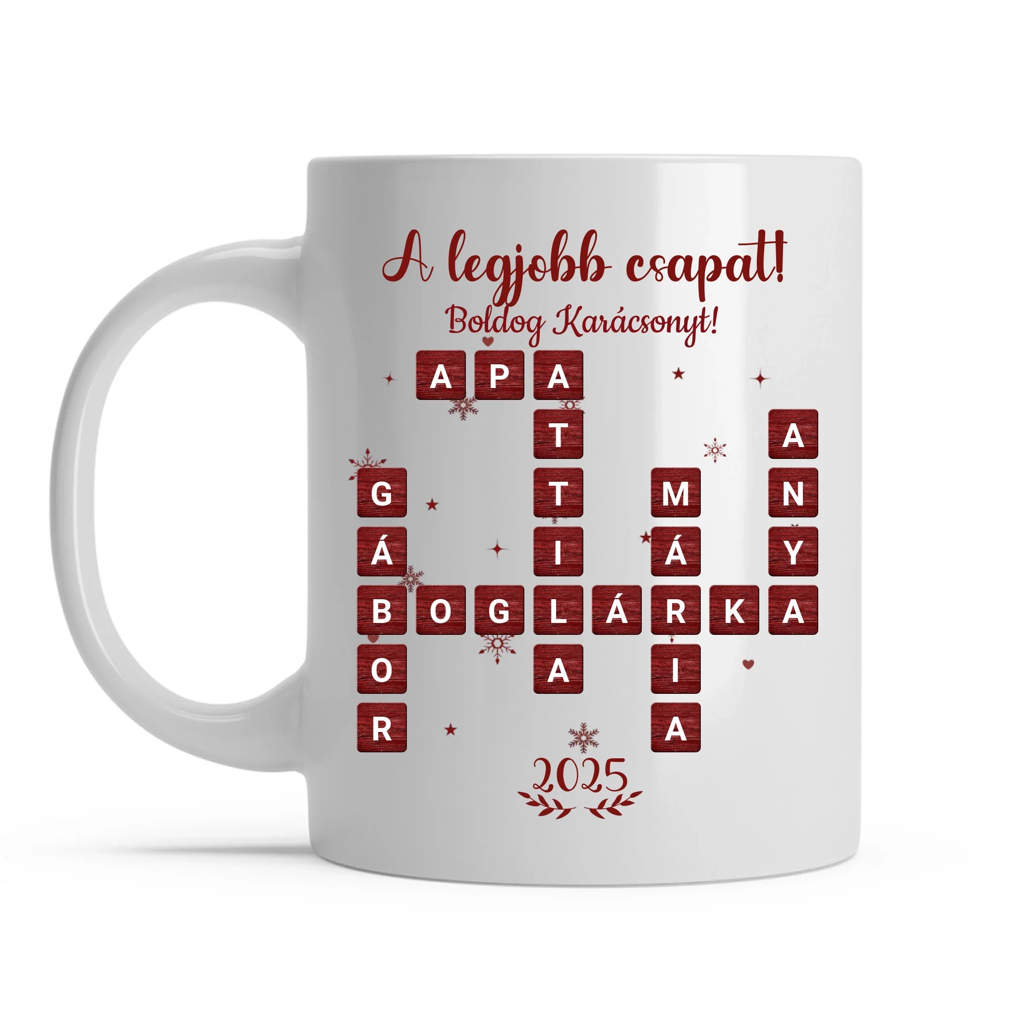 egyedi chibi karakteres bögre szerelmes pároknak karácsonyi