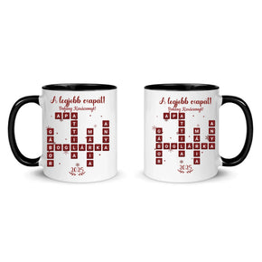 egyedi chibi karakteres bögre szerelmes pároknak karácsonyi