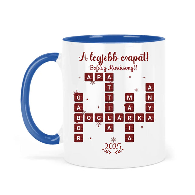 A Legjobb Csapat - Egyedi Szókirakó Bögre