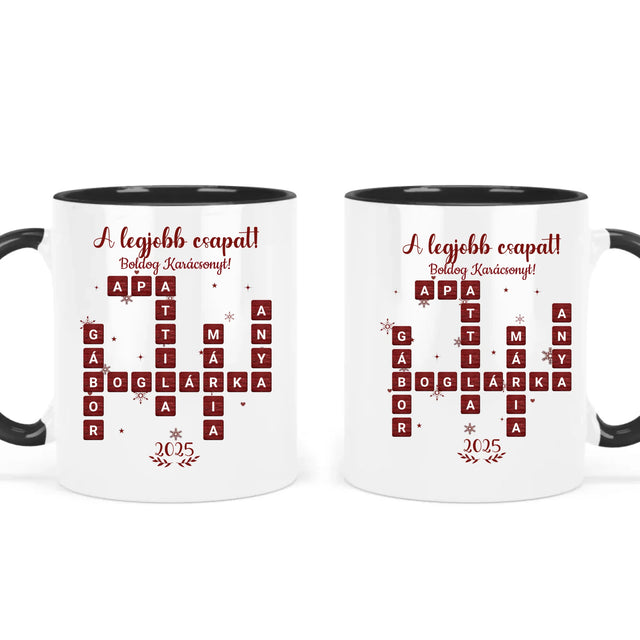 A Legjobb Csapat - Egyedi Szókirakó Bögre