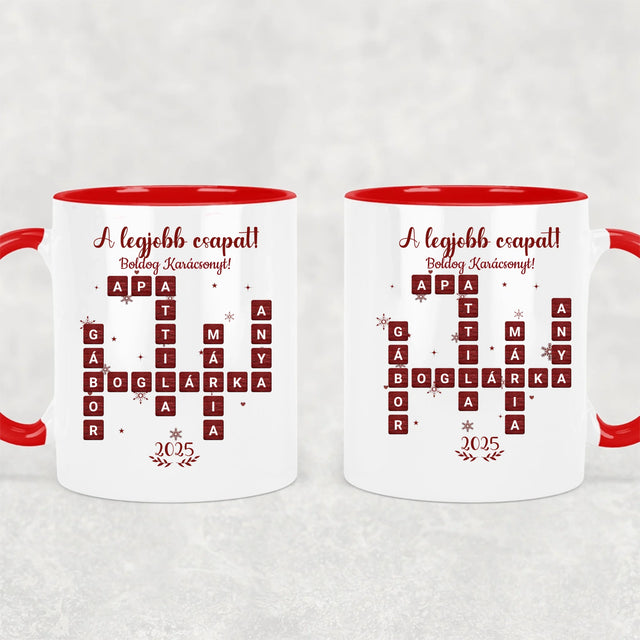 A Legjobb Csapat - Egyedi Szókirakó Bögre