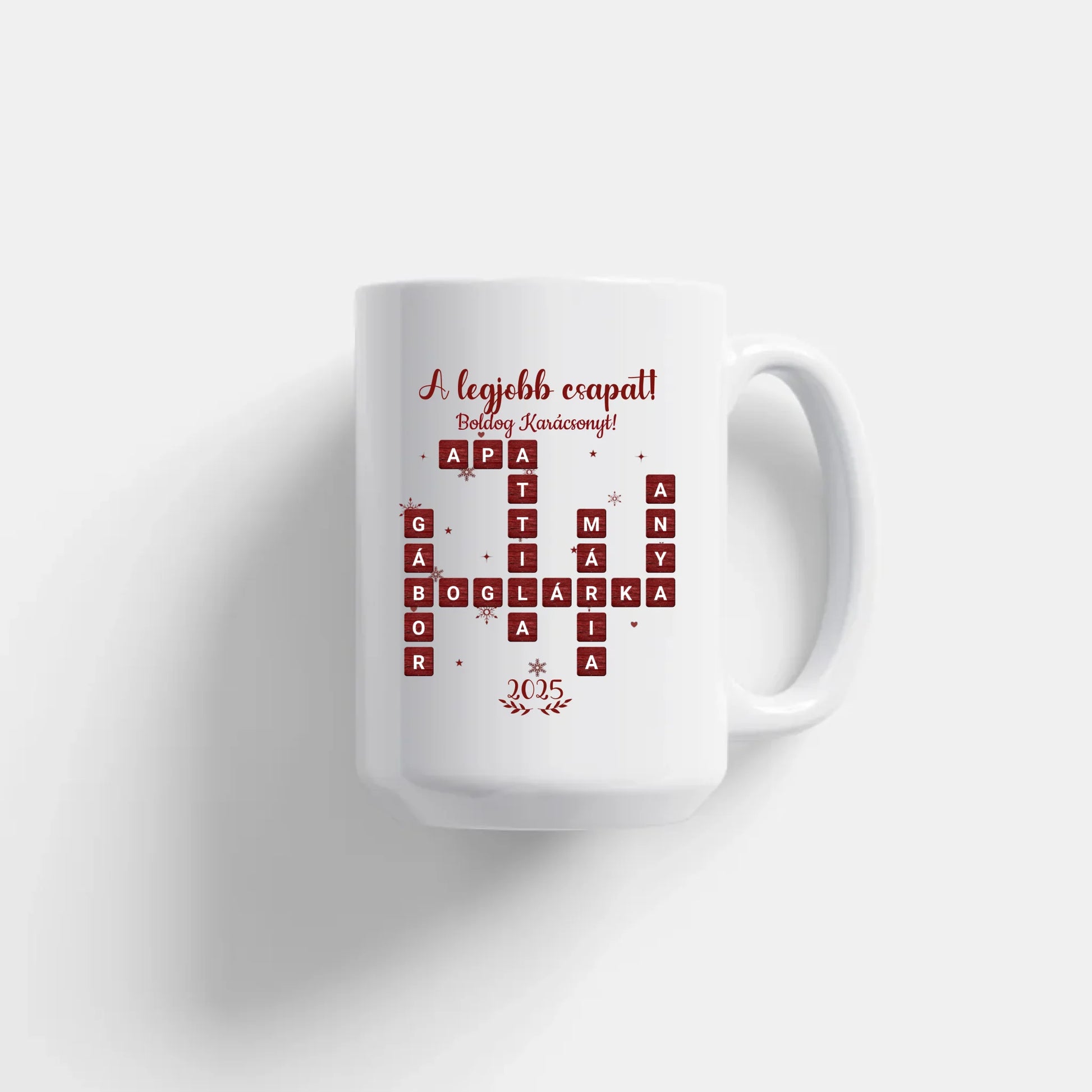 egyedi chibi karakteres bögre szerelmes pároknak karácsonyi