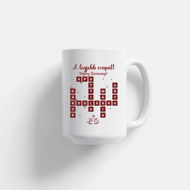 A Legjobb Csapat - Egyedi Szókirakó Bögre