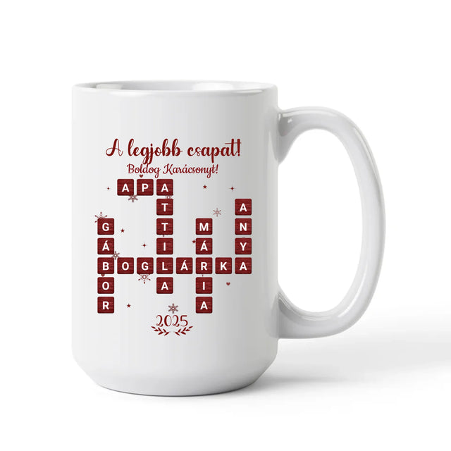 A Legjobb Csapat - Egyedi Szókirakó Bögre