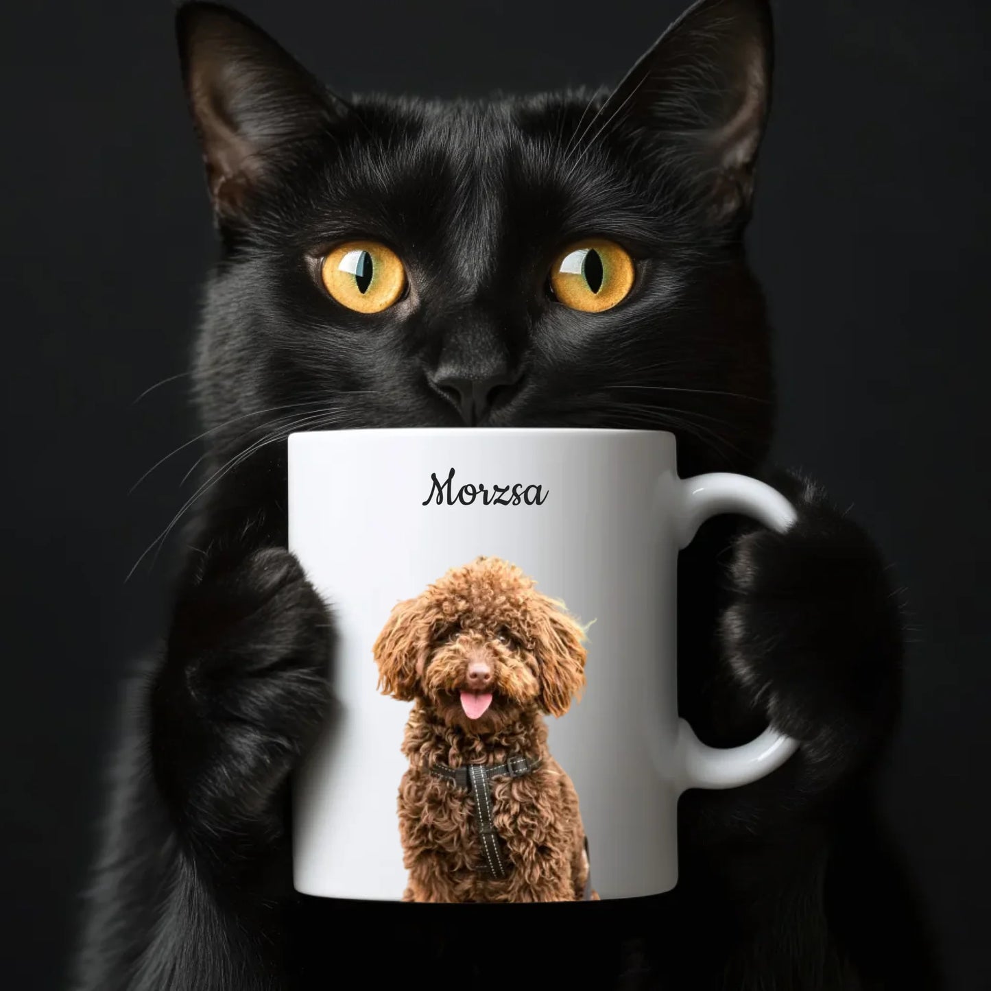 egyedi fényképes kutyás bögre