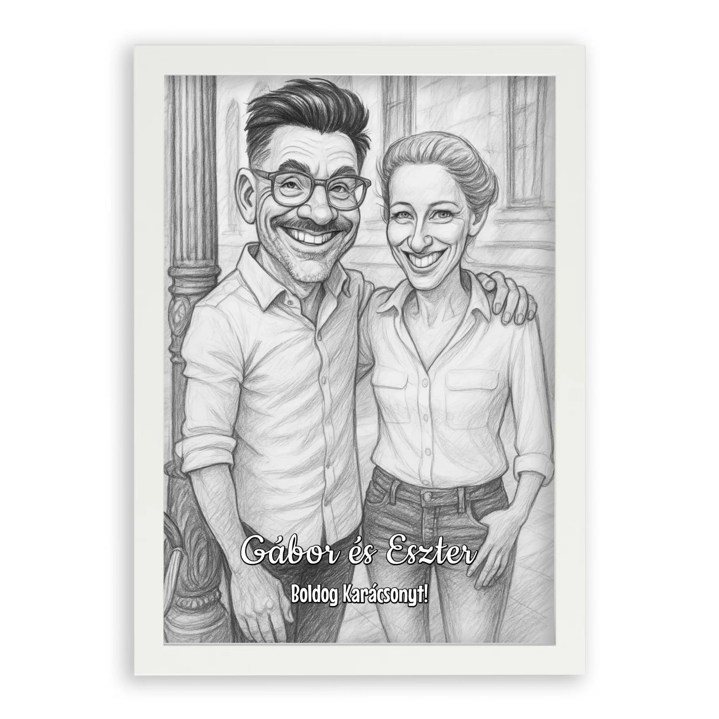 Egyedi Fényképes Karikatúra Falikép - Azonnali Látványterv