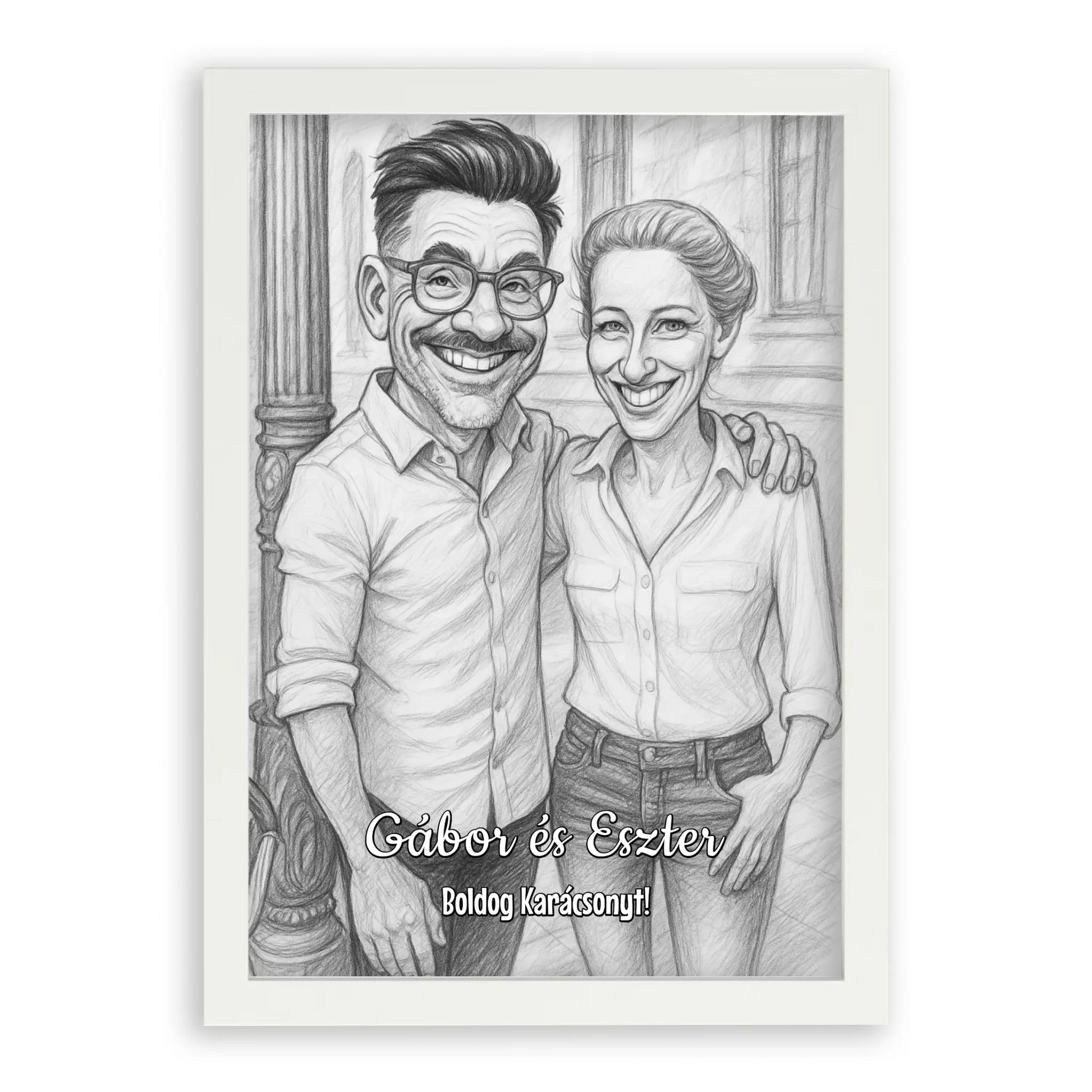 Egyedi Fényképes Karikatúra Falikép - Azonnali Látványterv