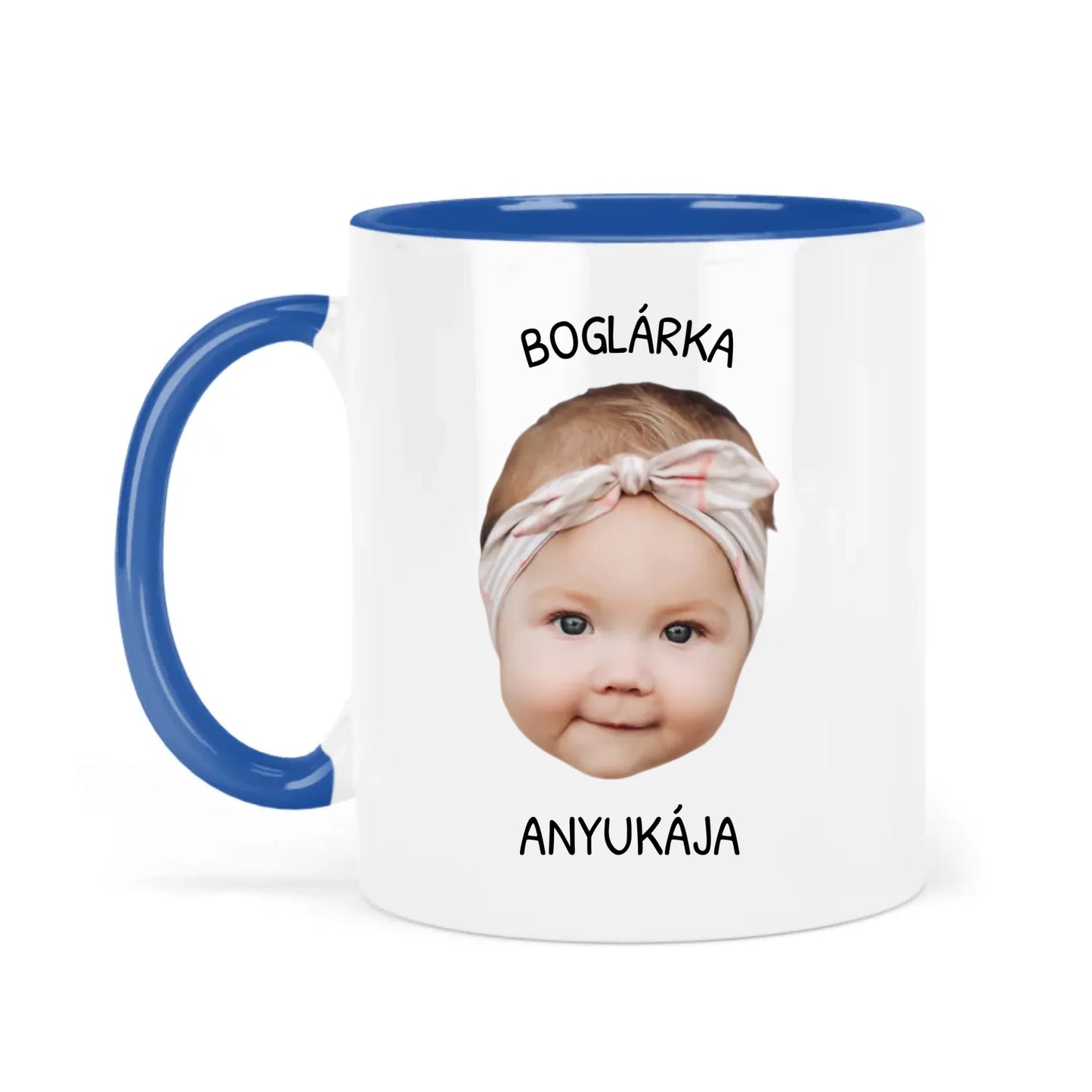 egyedi fényképes arc fej bögre