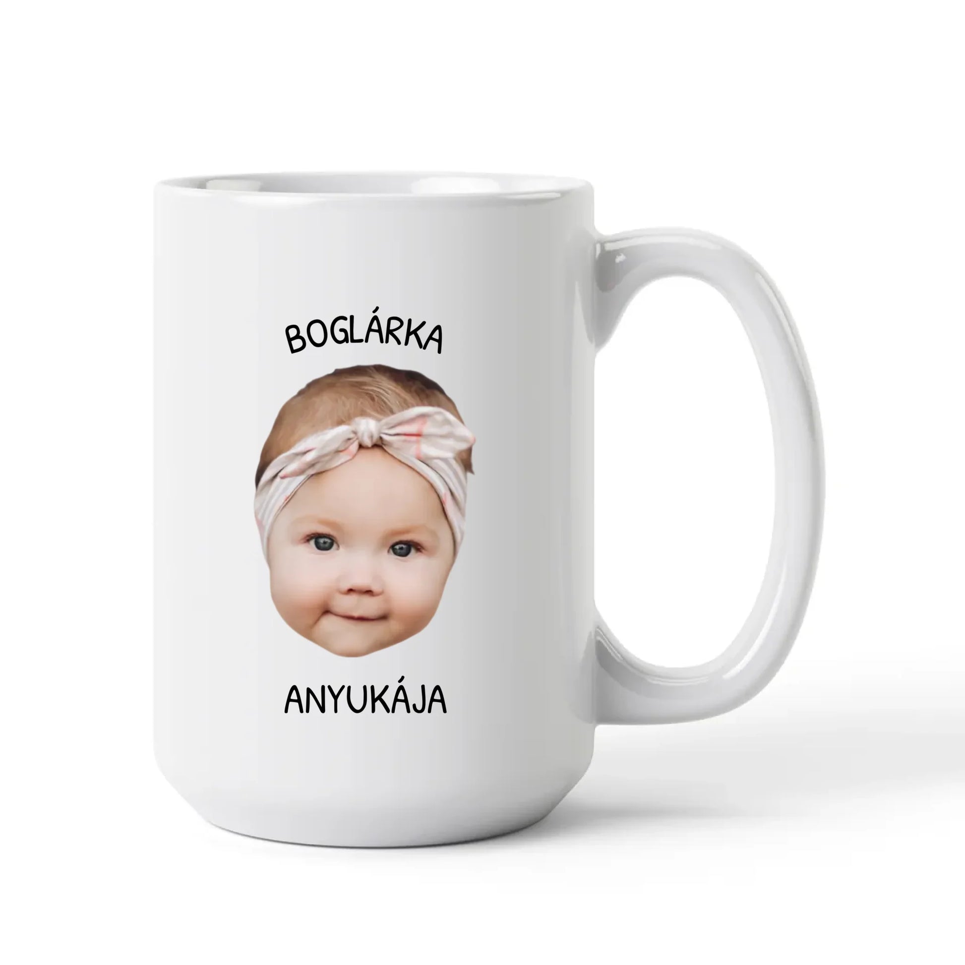 egyedi fényképes arc fej bögre
