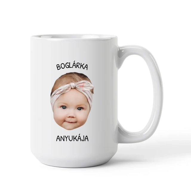 egyedi fényképes arc fej bögre