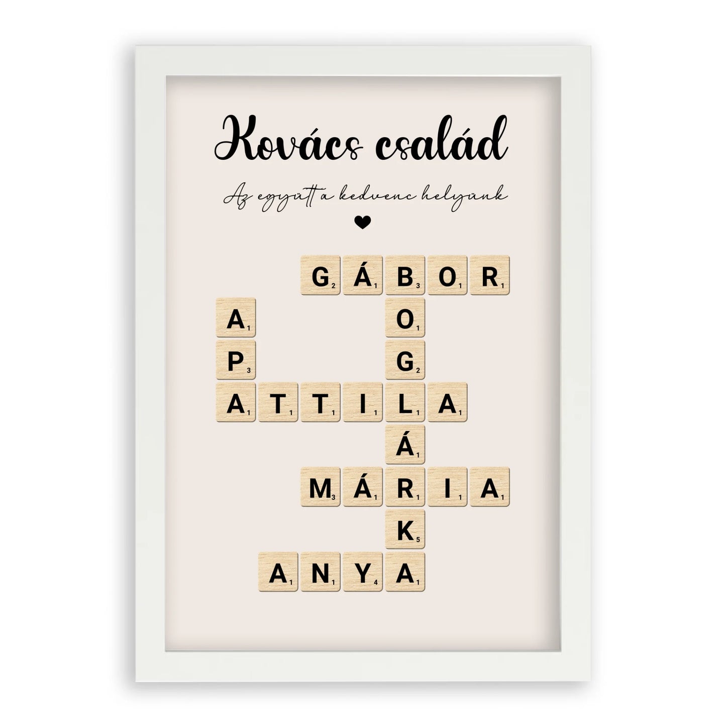 Scrabble Szókirakó Családi Falikép