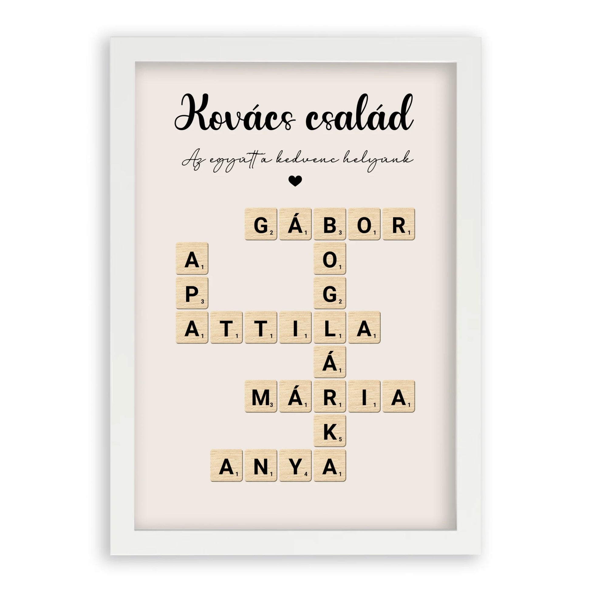 Scrabble Szókirakó Családi Falikép