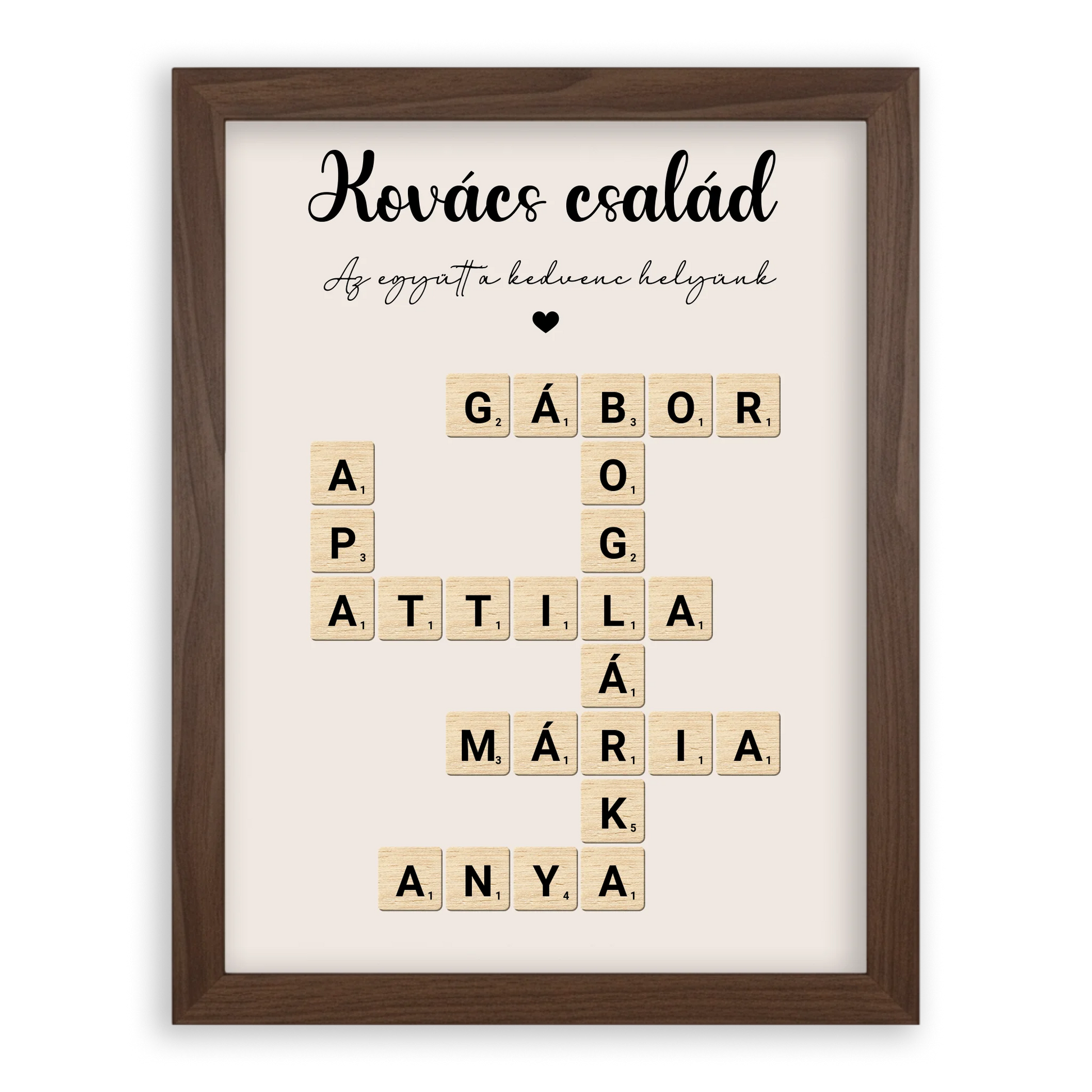 Scrabble Szókirakó Családi Falikép