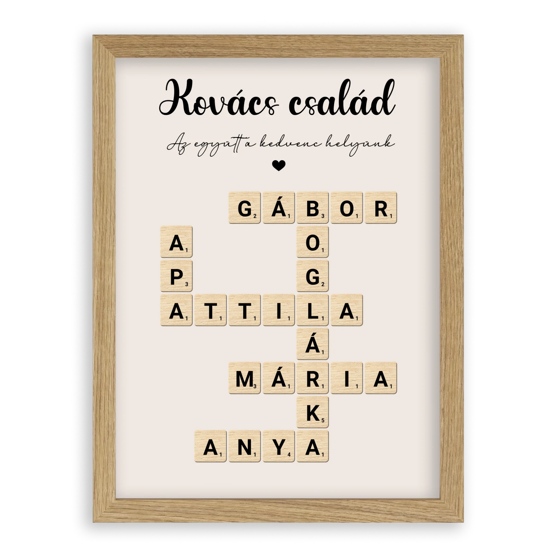 Scrabble Szókirakó Családi Falikép