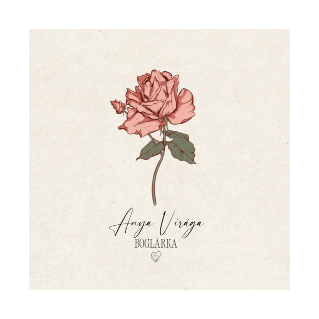 Anya-Mama-Dédi Kertje Virácsokor Párna - Megható Ajándék Édesanyáknak