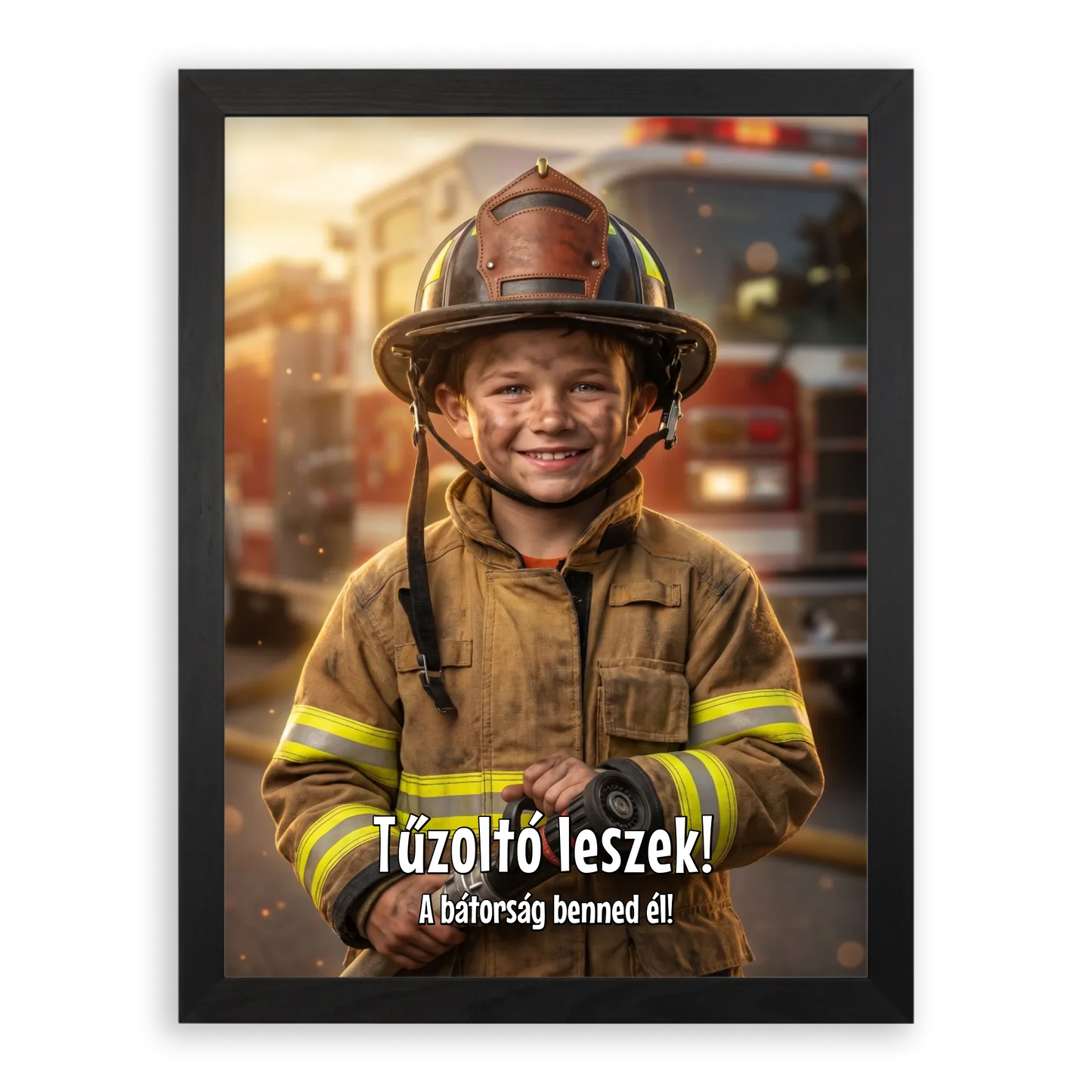 Tűzoltó - Gyerekkori Álom Portré - Azonnali Látványterv