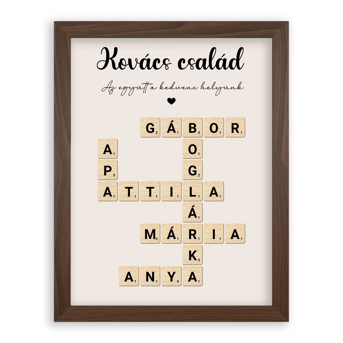 Scrabble Szókirakó Családi Falikép