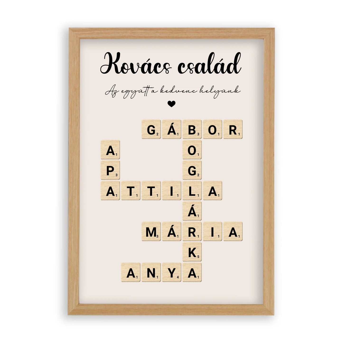 Scrabble Szókirakó Családi Falikép