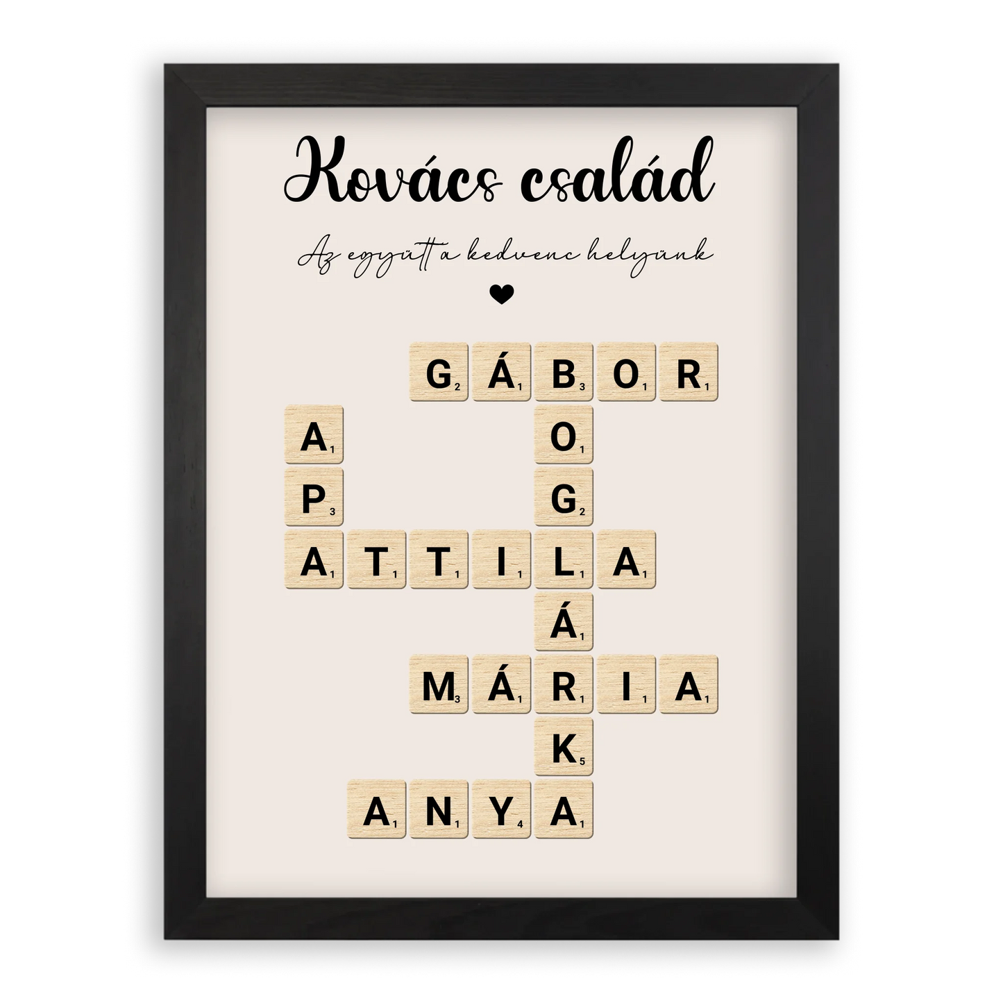 Scrabble Szókirakó Családi Falikép