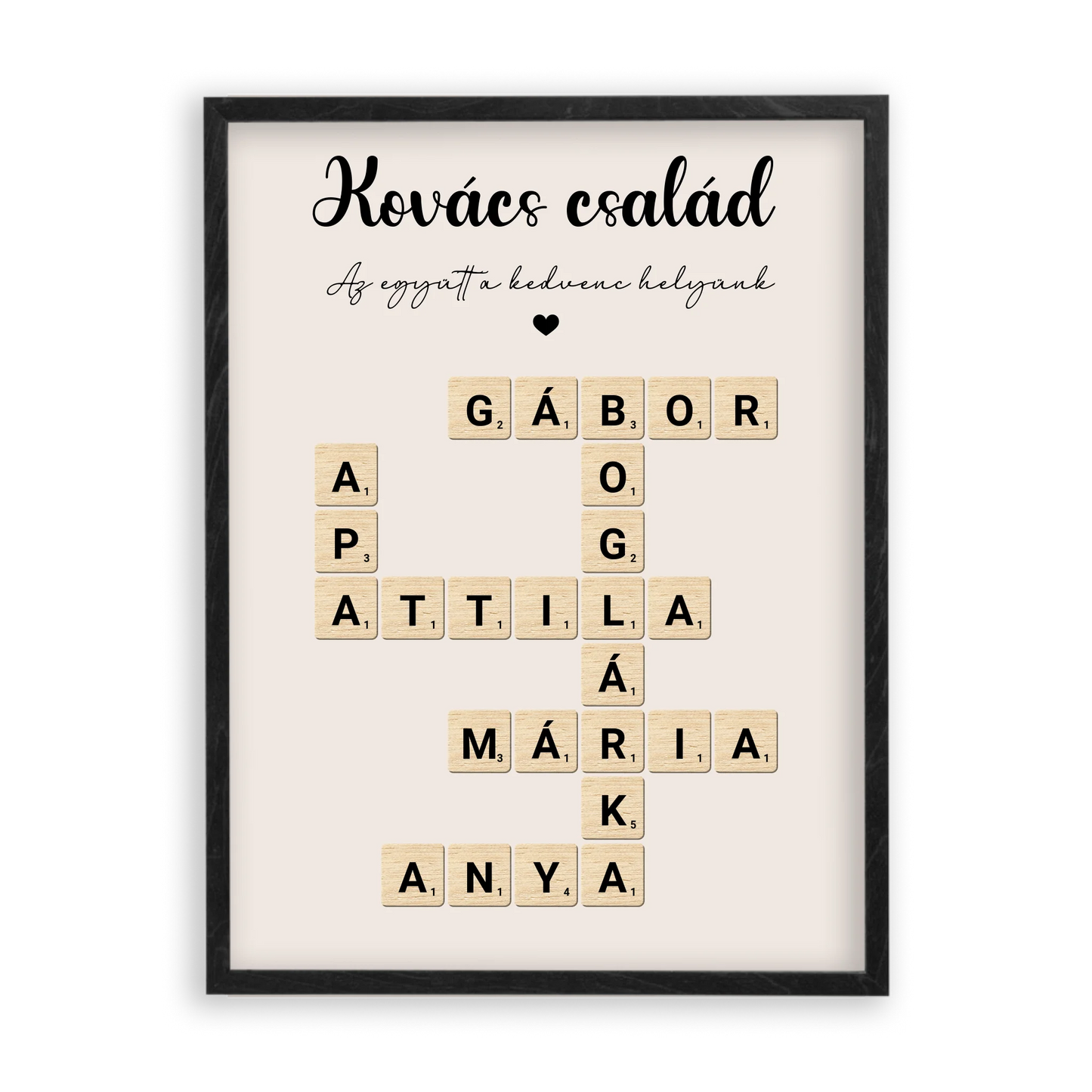 Scrabble Szókirakó Családi Falikép