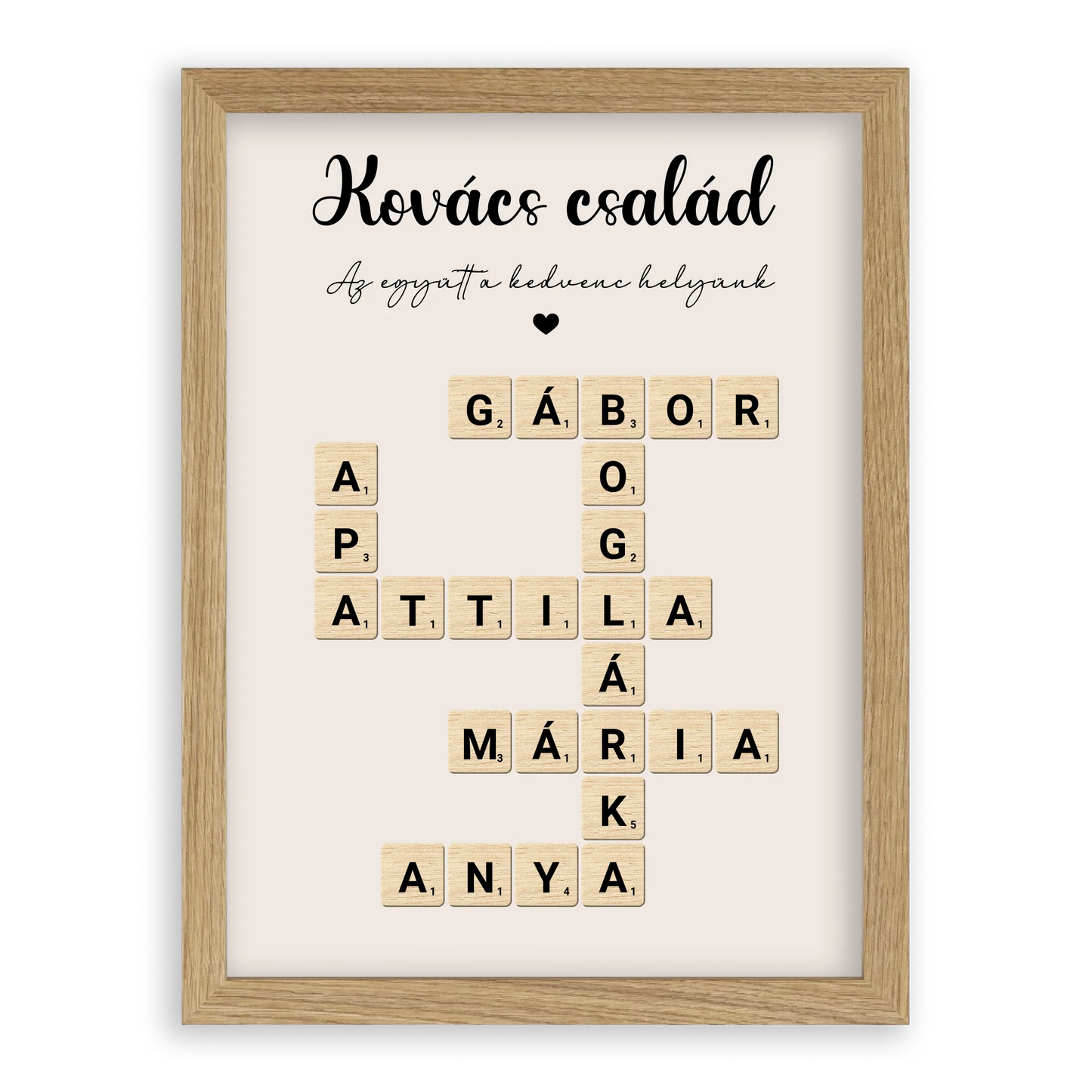 Scrabble Szókirakó Családi Falikép