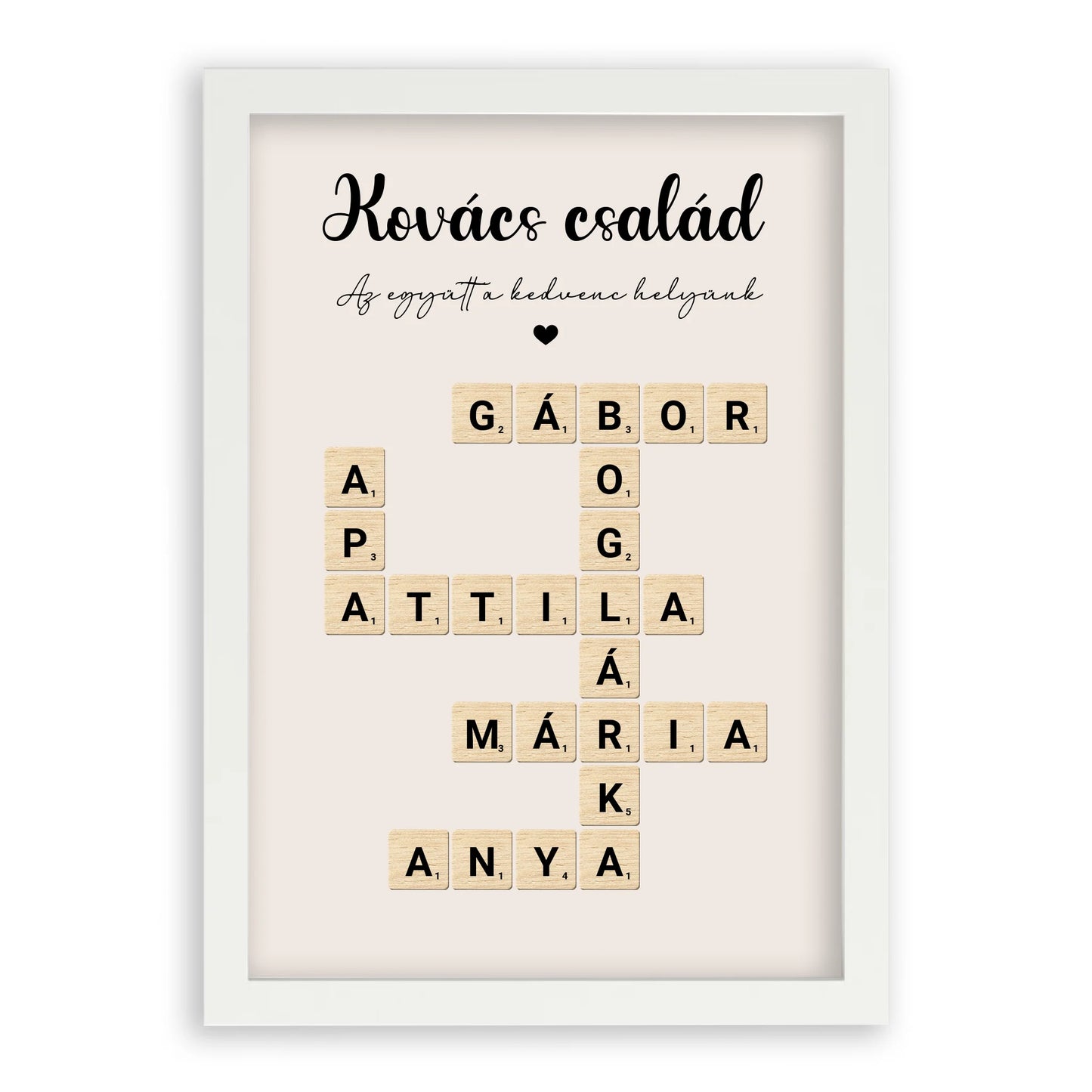 Scrabble Szókirakó Családi Falikép