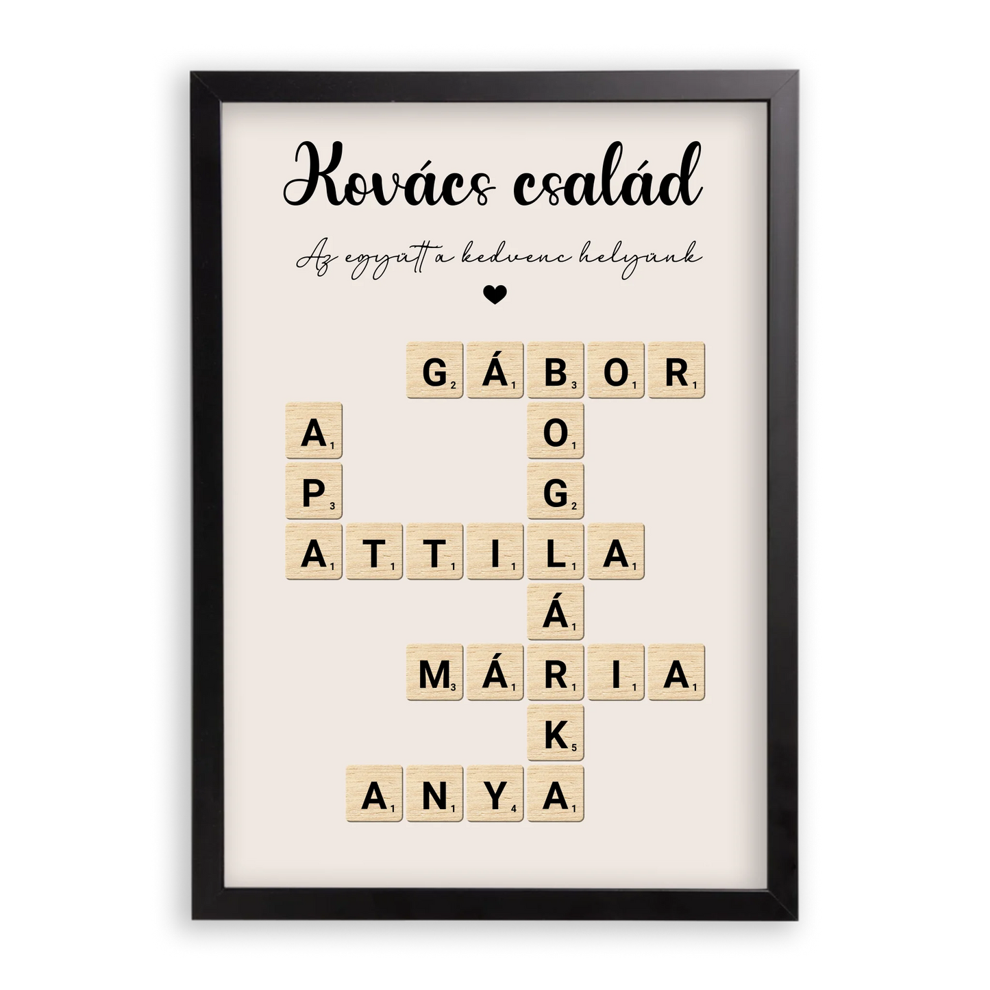 Scrabble Szókirakó Családi Falikép