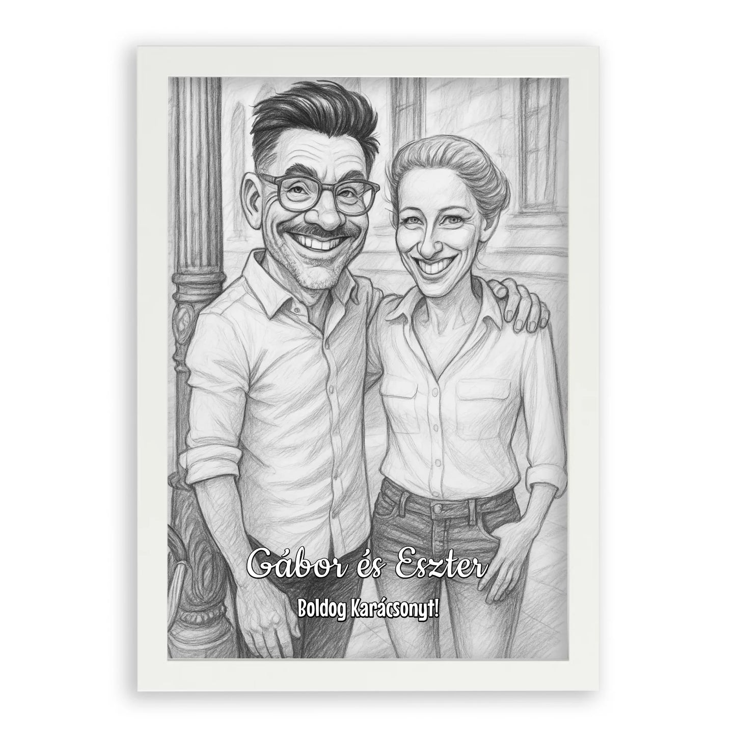Egyedi Fényképes Karikatúra Falikép - Azonnali Látványterv