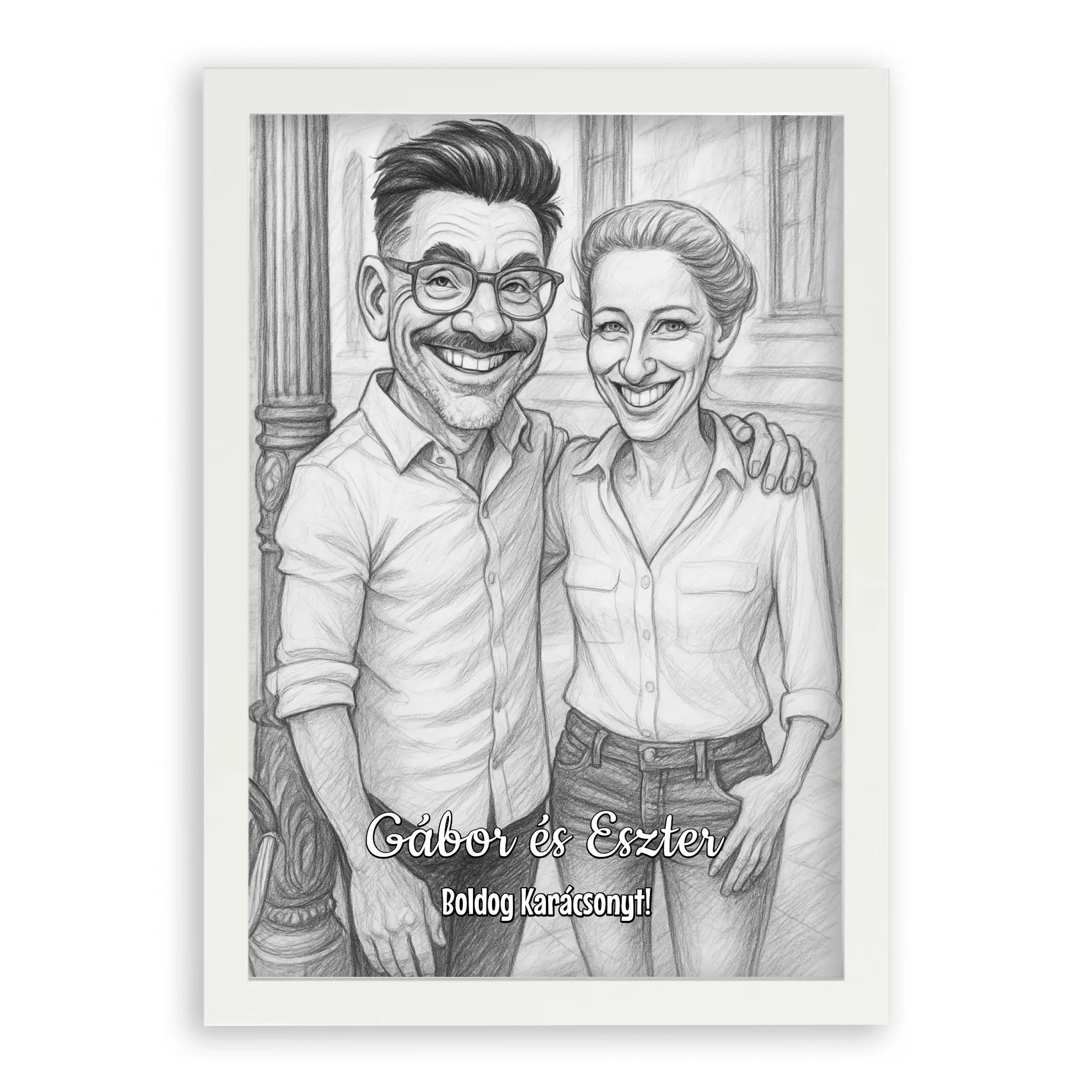 Egyedi Fényképes Karikatúra Falikép - Azonnali Látványterv
